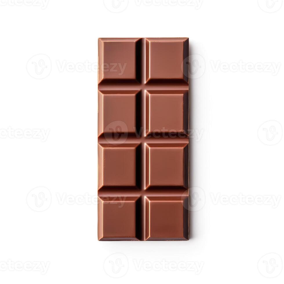 delicioso chocolate aislado en blanco fondo, generativo ai foto