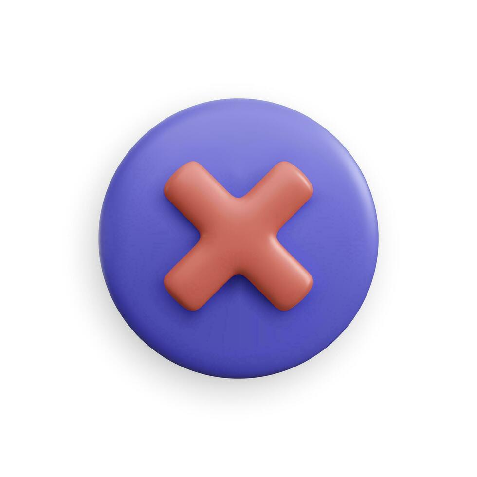 Cancel Icon. Close icon for graphics design projects, apps and websites. Vector illustration