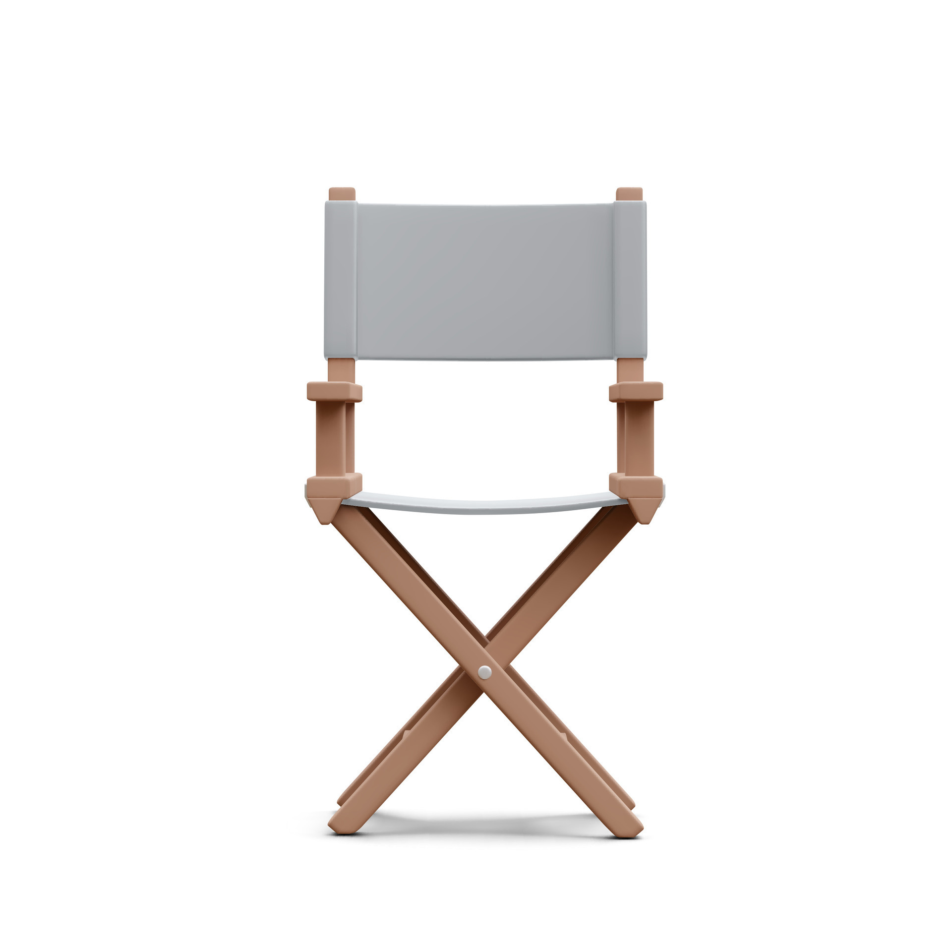3d realistic director chair isolated on light background. Vector