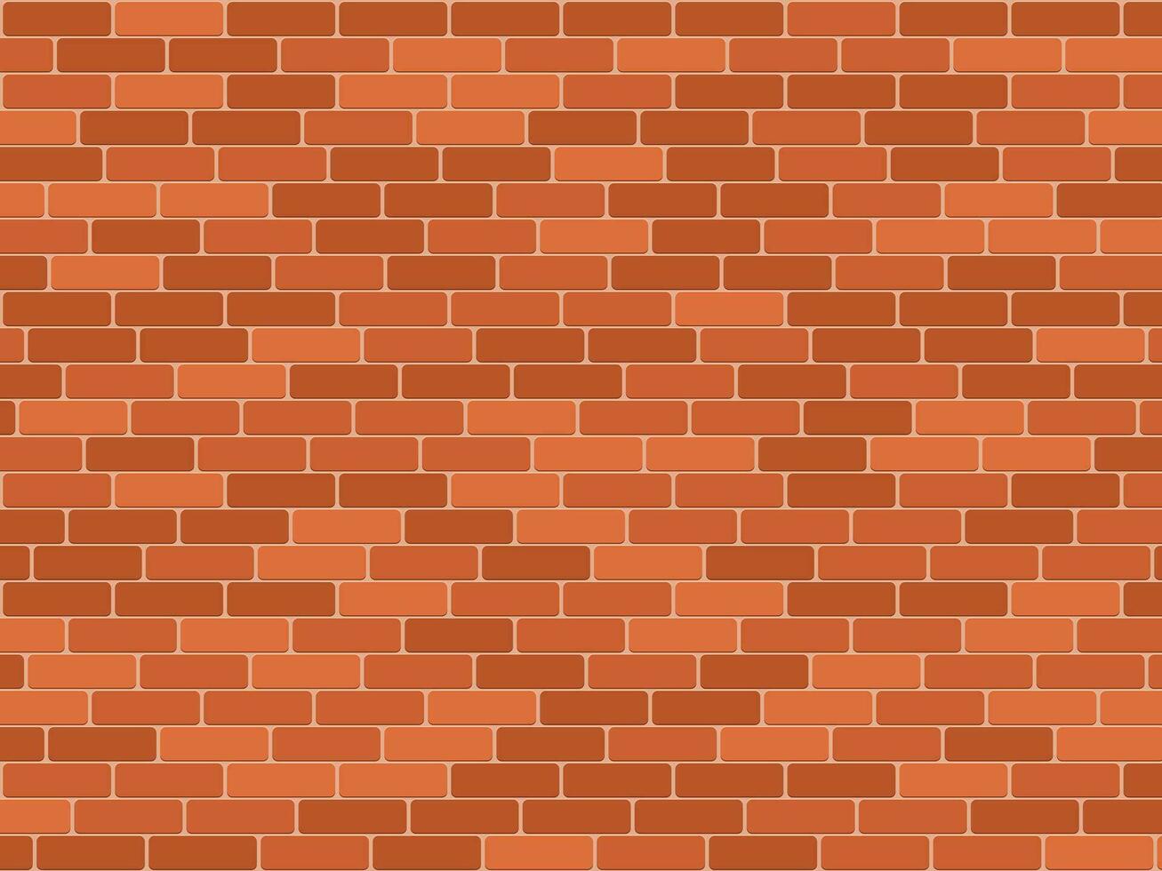 Brick wall pattern seamless background. Realistic decorative background. Vector illustration