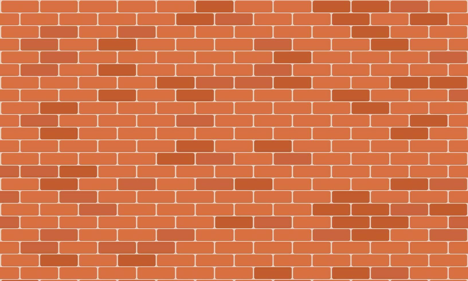 Brick wall pattern seamless background. Realistic decorative background. Vector illustration