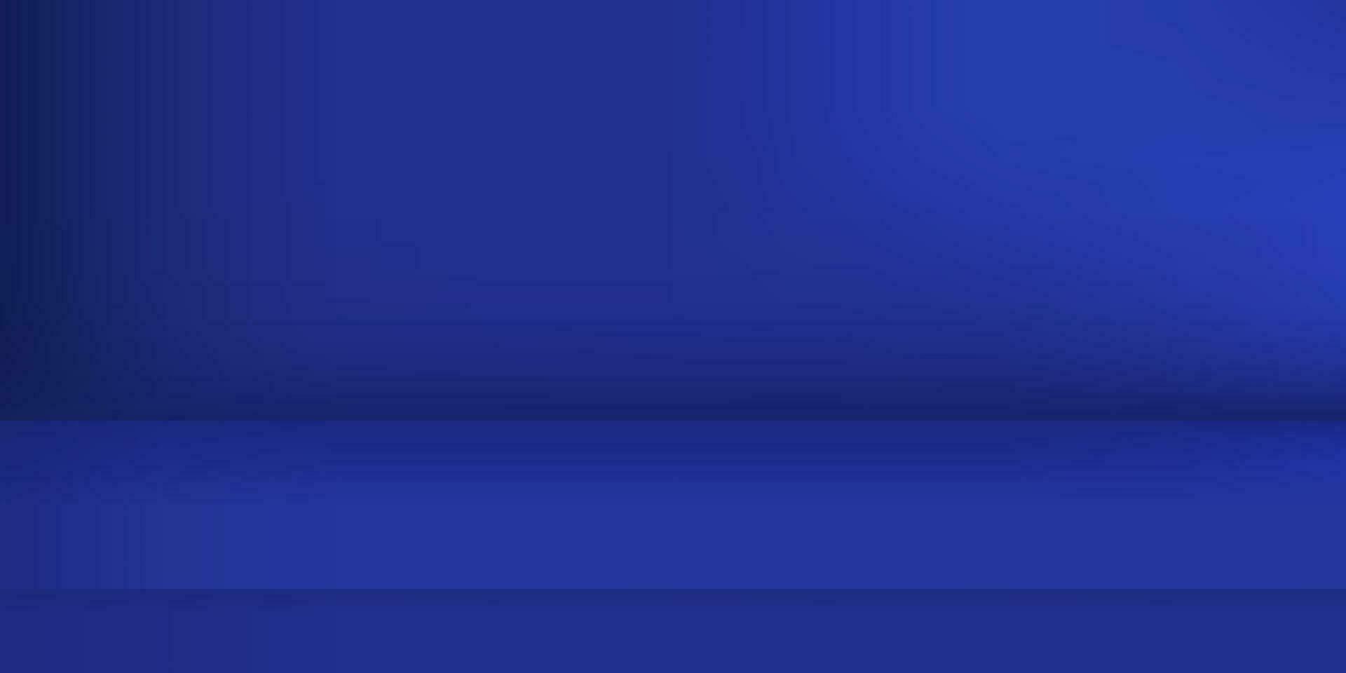 Empty blue color studio. Room background, product display with copy space for display of content design. Vector illustration