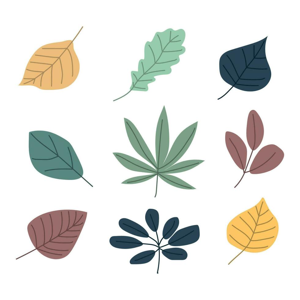 otoño hoja aislado en blanco antecedentes sencillo dibujos animados plano estilo vector ilustración