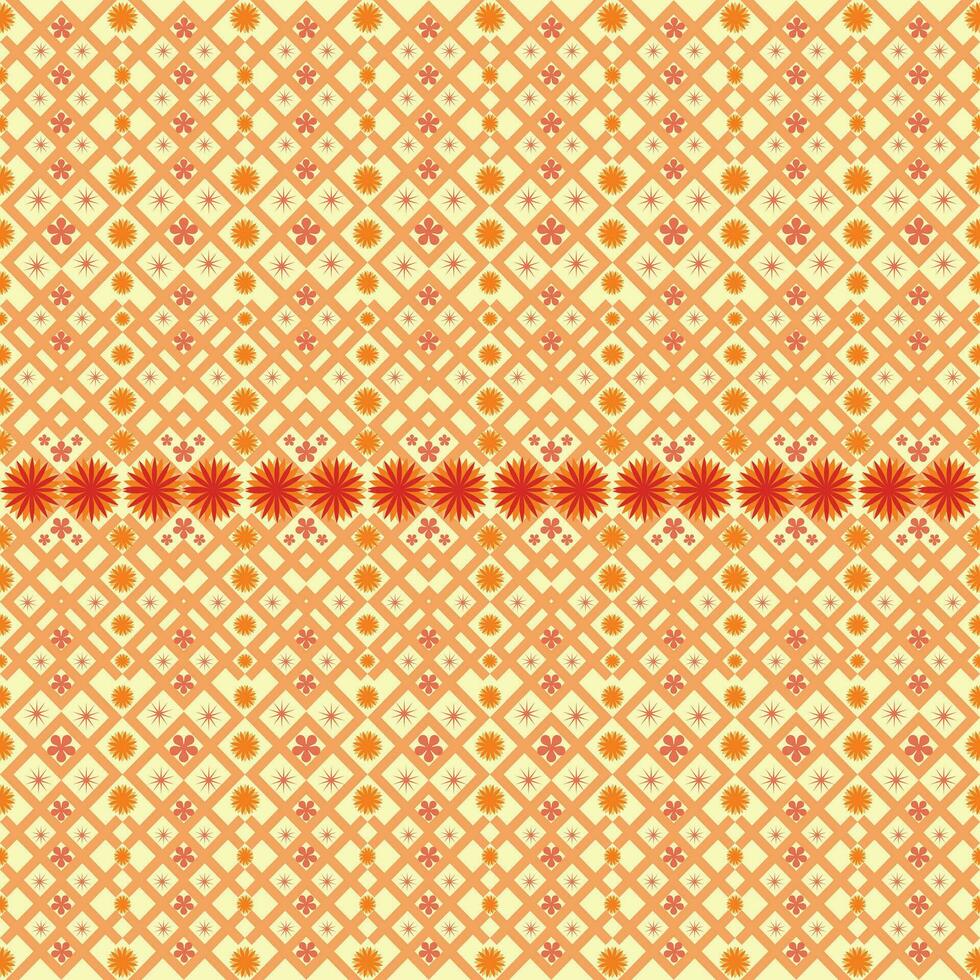 Geometric ethnic pattern design for asian fabric , clothing, fabric, batik, knitwear, embroidery, Ikkat, pixel pattern. vector