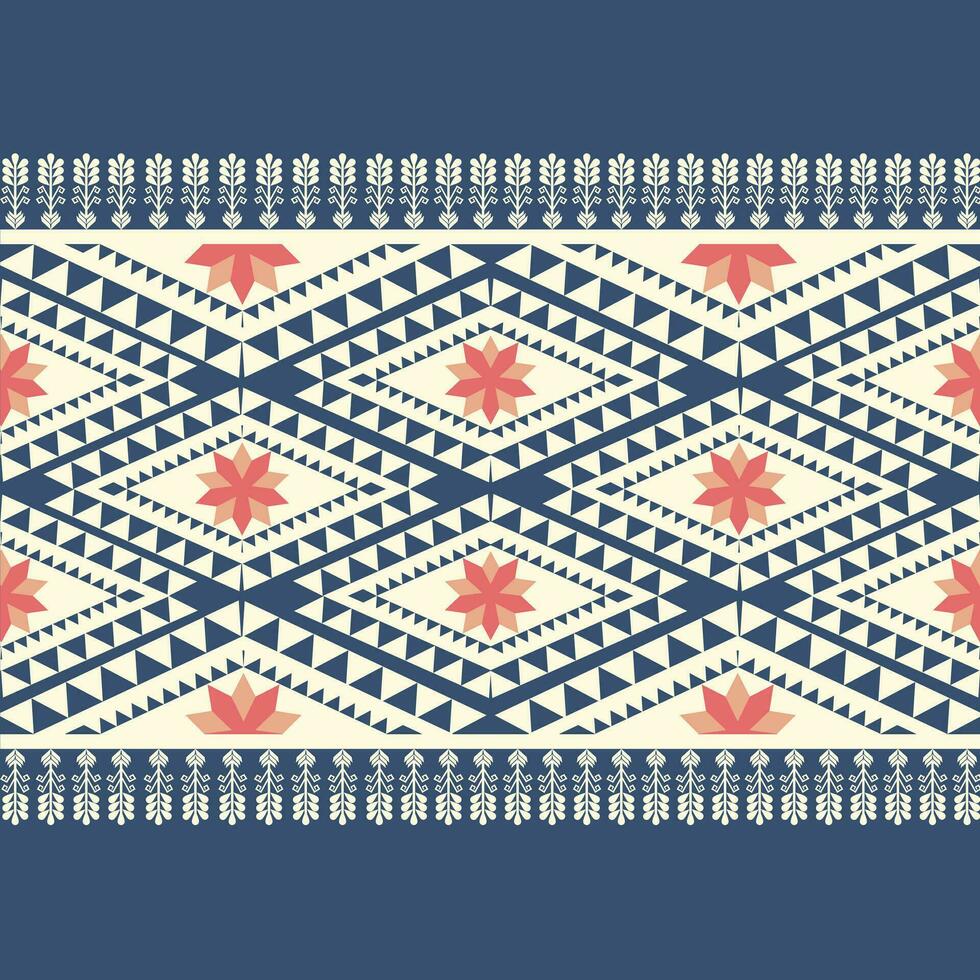 Geometric ethnic pattern design for asian fabric , clothing, fabric, batik, knitwear, embroidery, Ikkat, pixel pattern. vector