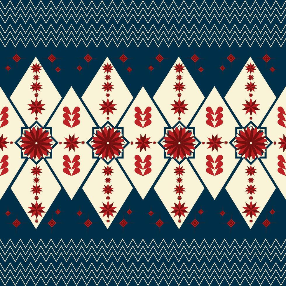 Geometric ethnic pattern design for asian fabric , clothing, fabric, batik, knitwear, embroidery, Ikkat, pixel pattern. vector