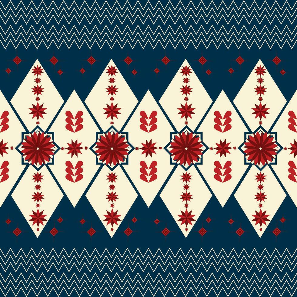 Geometric ethnic pattern design for asian fabric , clothing, fabric, batik, knitwear, embroidery, Ikkat, pixel pattern. vector