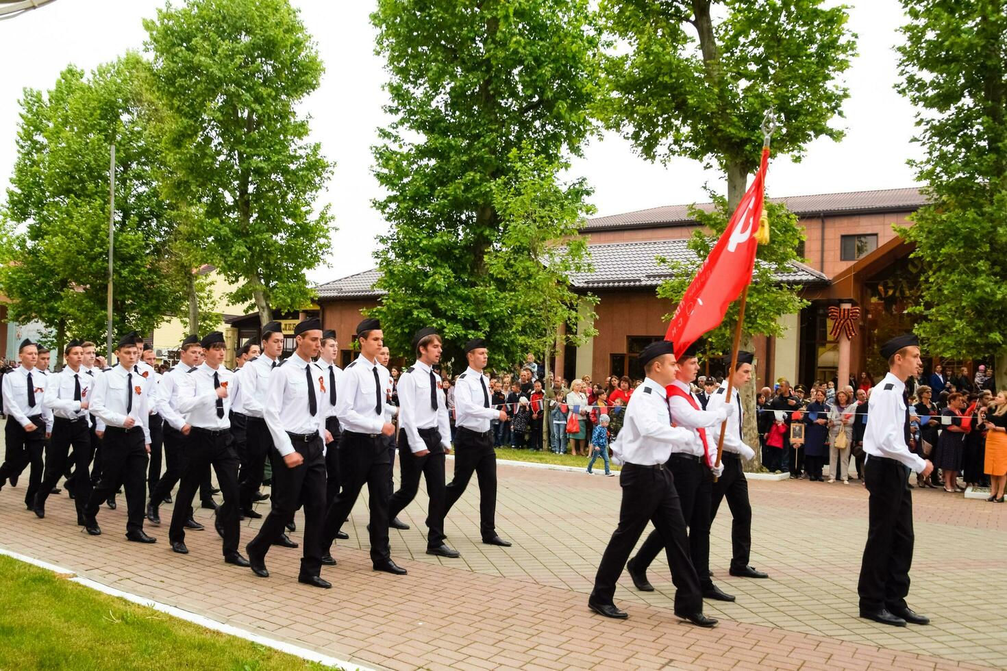 Festive parade on May 9 in Slavyansk-on-Kuban, in honor of Victory Day in the Great Patriotic War. photo