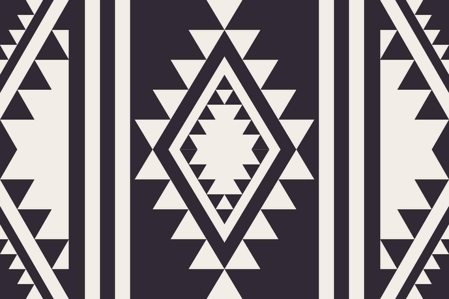 Sur oeste navajo geométrico negro y blanco modelo. tradicional étnico Sur oeste sin costura modelo. étnico geométrico negro y blanco modelo utilizar para textil, alfombra, almohadón, fondo de pantalla, mural. vector