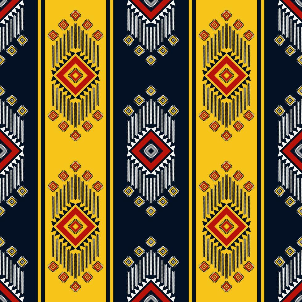 étnico vistoso geométrico rayas modelo. azteca navajo geométrico rayas sin costura modelo. étnico Sur oeste modelo utilizar para tela, textil, hogar decoración elementos, tapicería, envase. vector