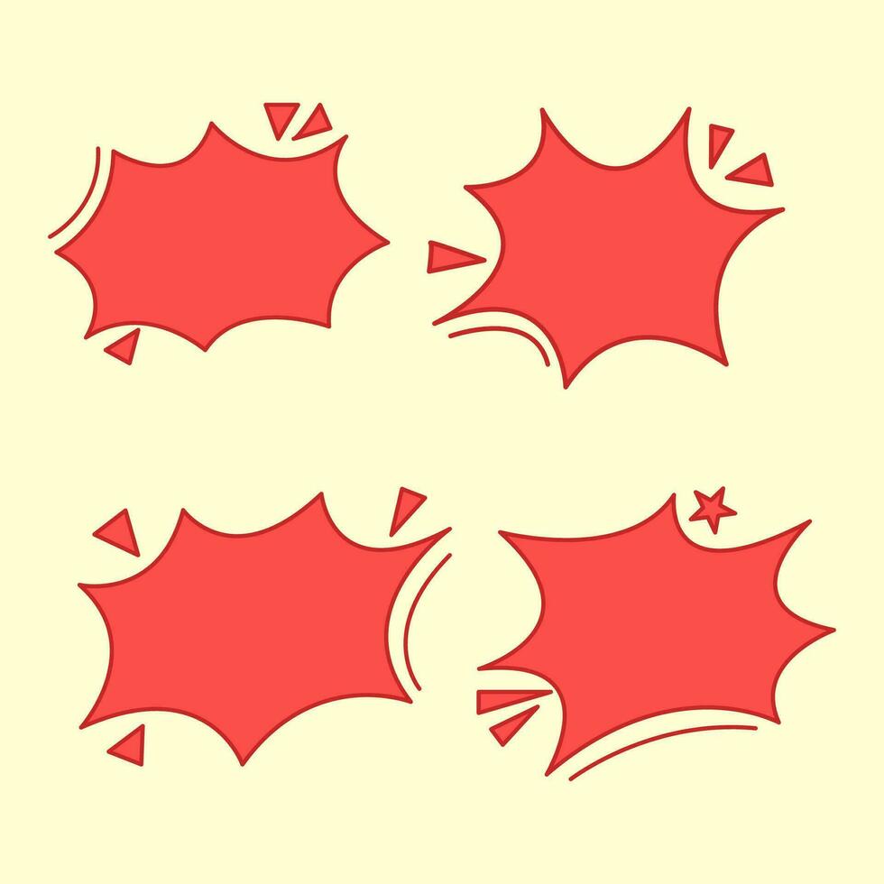 Comics Speech Bubble collection vector