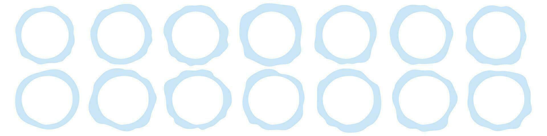 Hand drawn scribble circles set. line elements collection. Vector isolated illustration