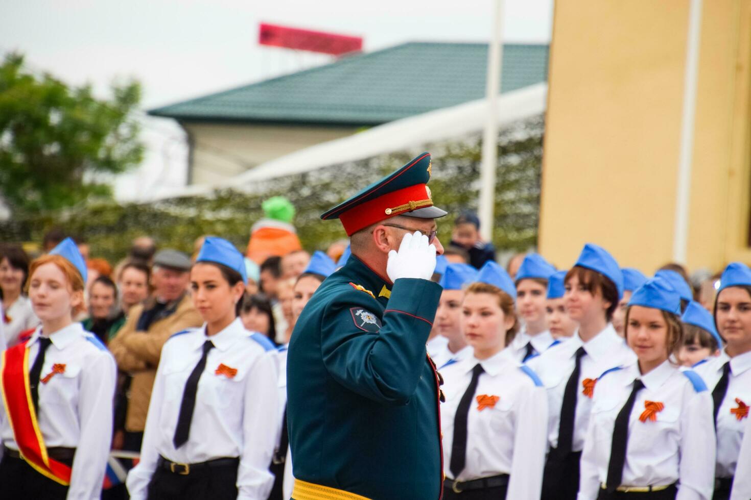 Festive parade on May 9 in Slavyansk-on-Kuban, in honor of Victory Day in the Great Patriotic War. photo