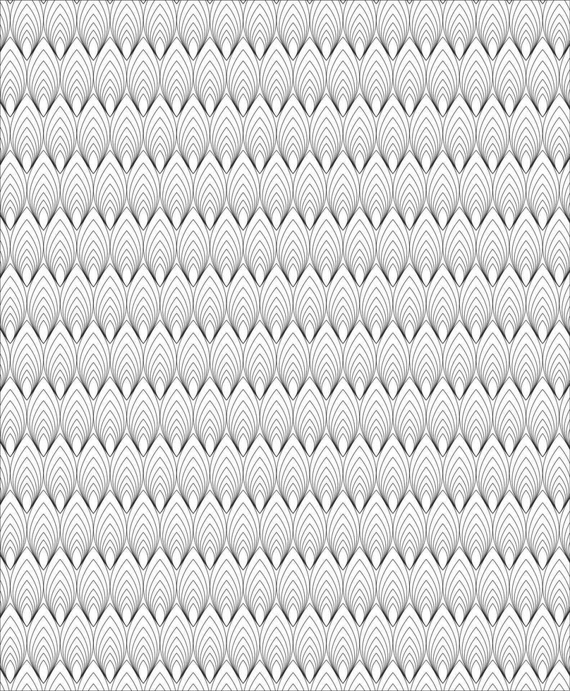 Black and white seamless pattern for coloring book in doodle style. vector