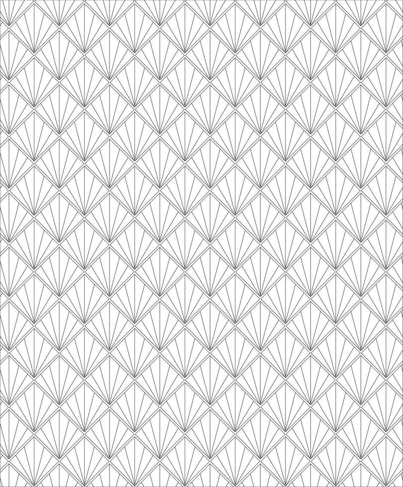 Black and white seamless pattern for coloring book in doodle style. vector