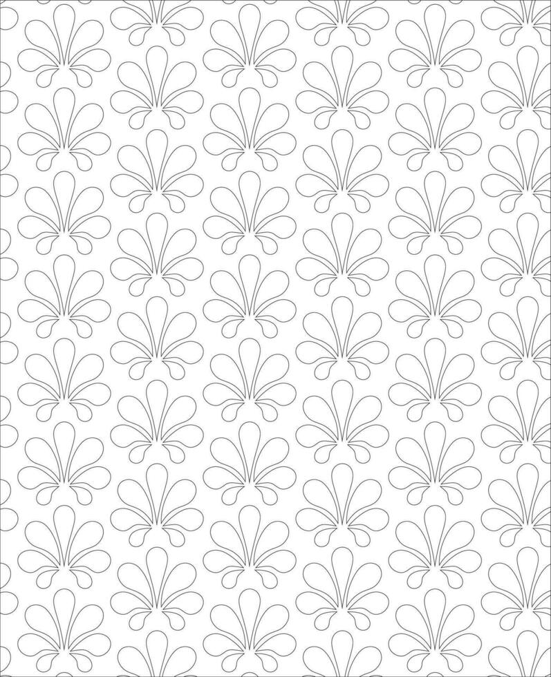 Black and white seamless pattern for coloring book in doodle style. vector