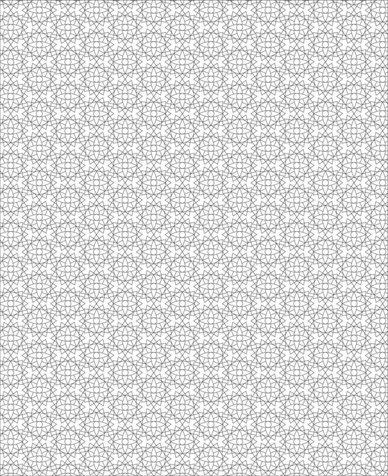 Black and white seamless pattern for coloring book in doodle style. vector