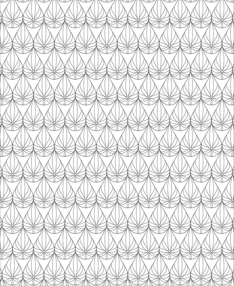 Black and white seamless pattern for coloring book in doodle style. vector