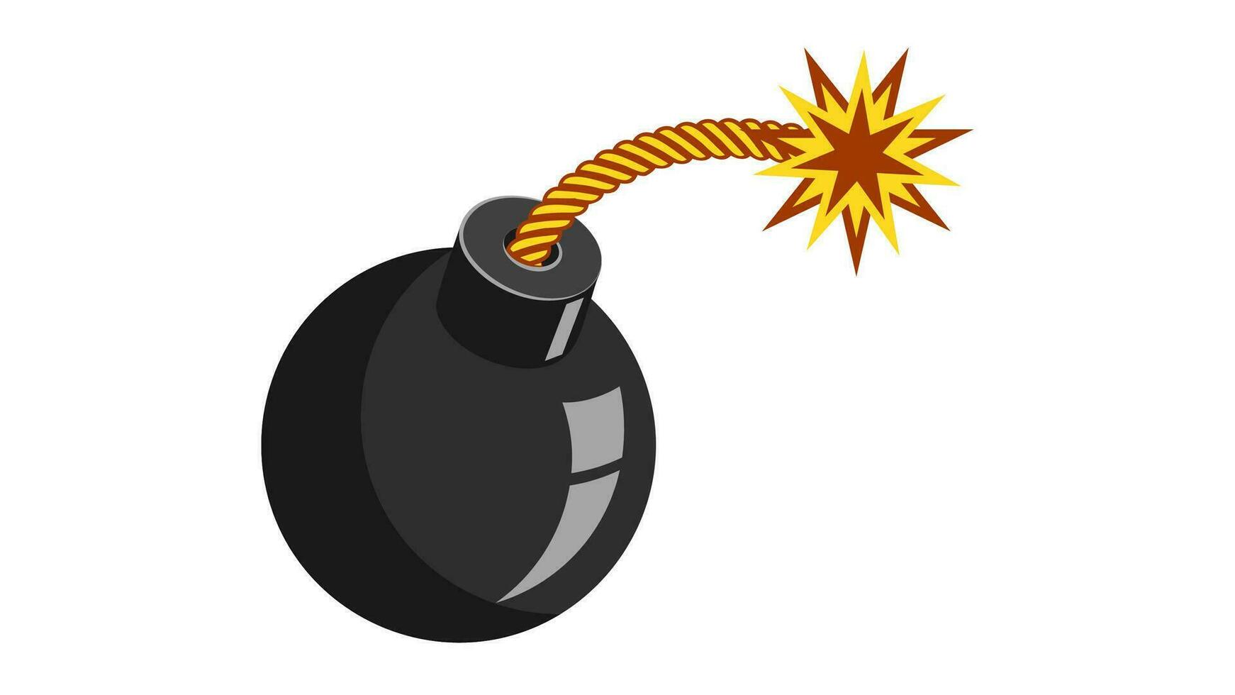 Ball bomb with burn ignition wire vector