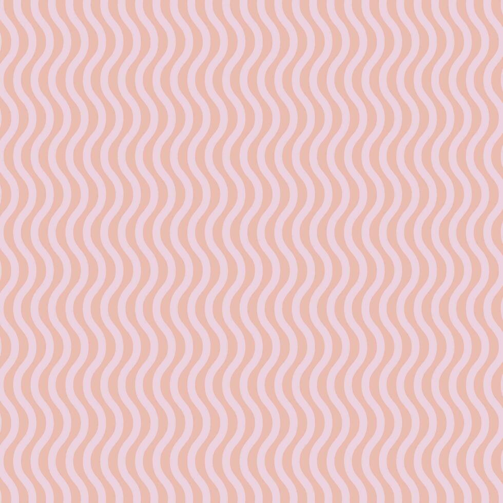 Pink seamless wavy line pattern vector background. Stripes wave pattern design.
