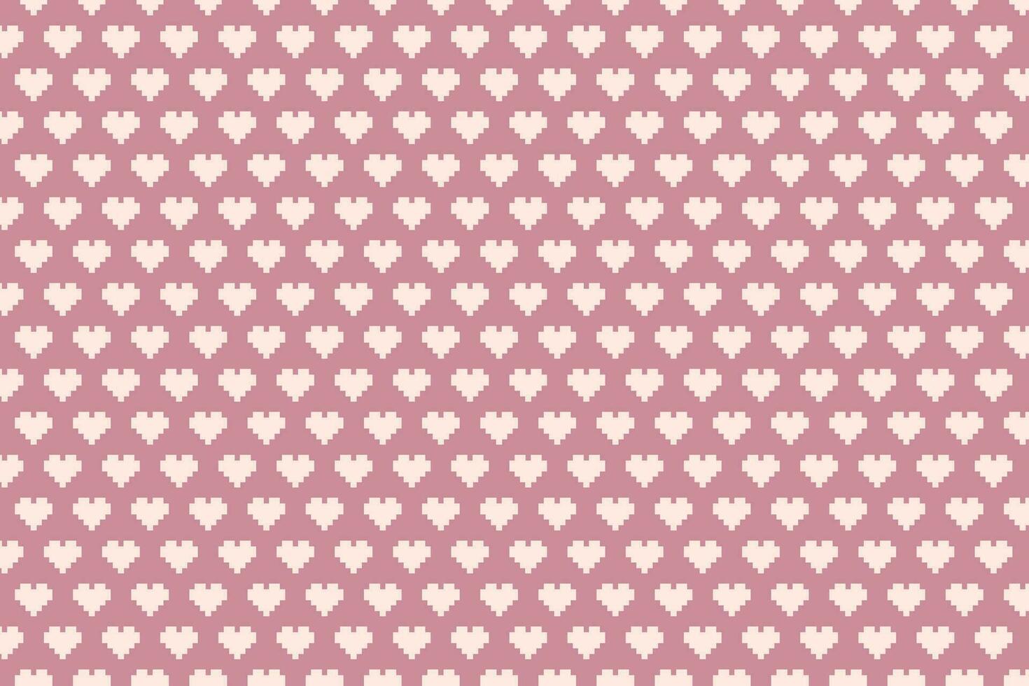 rosado corazón sin costura modelo. amor garabatear corazones para San Valentín día. vector