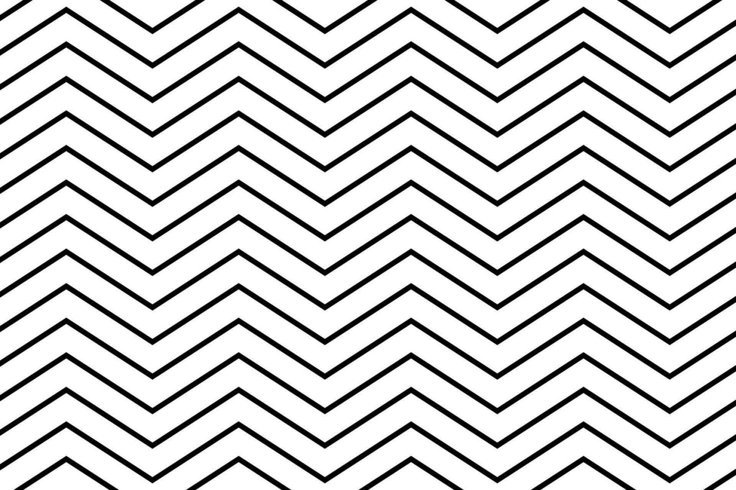 Black and white optical illusion chevron zig zag lines texture background vector illustration