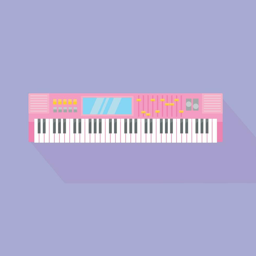 baby pink synthesizer vector