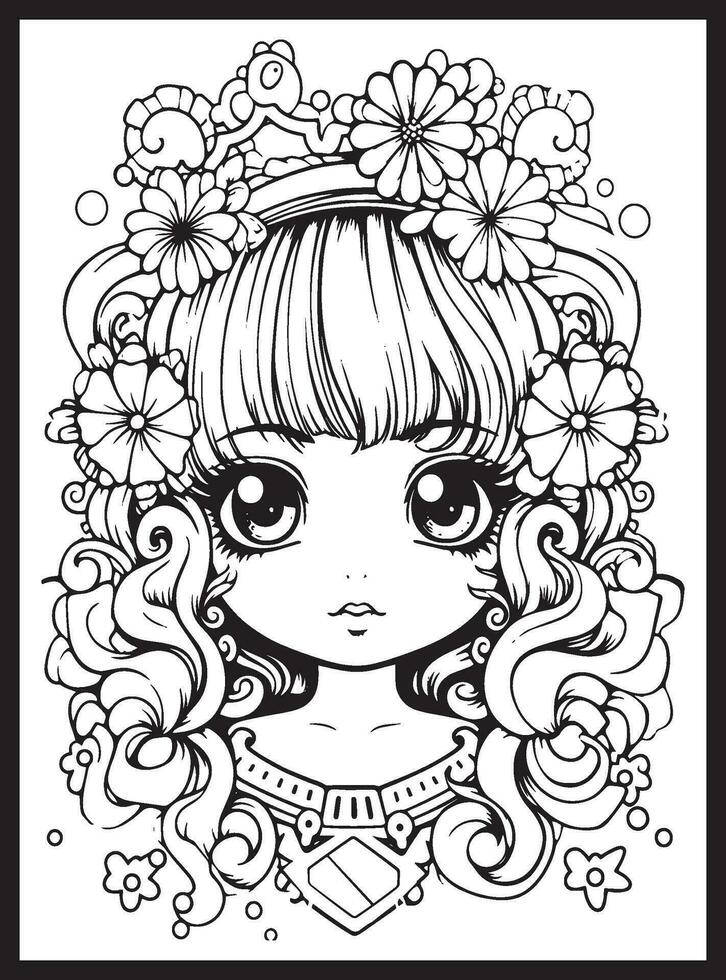 Kawaii Coloring pages for Kids 17264391 Vector Art at Vecteezy