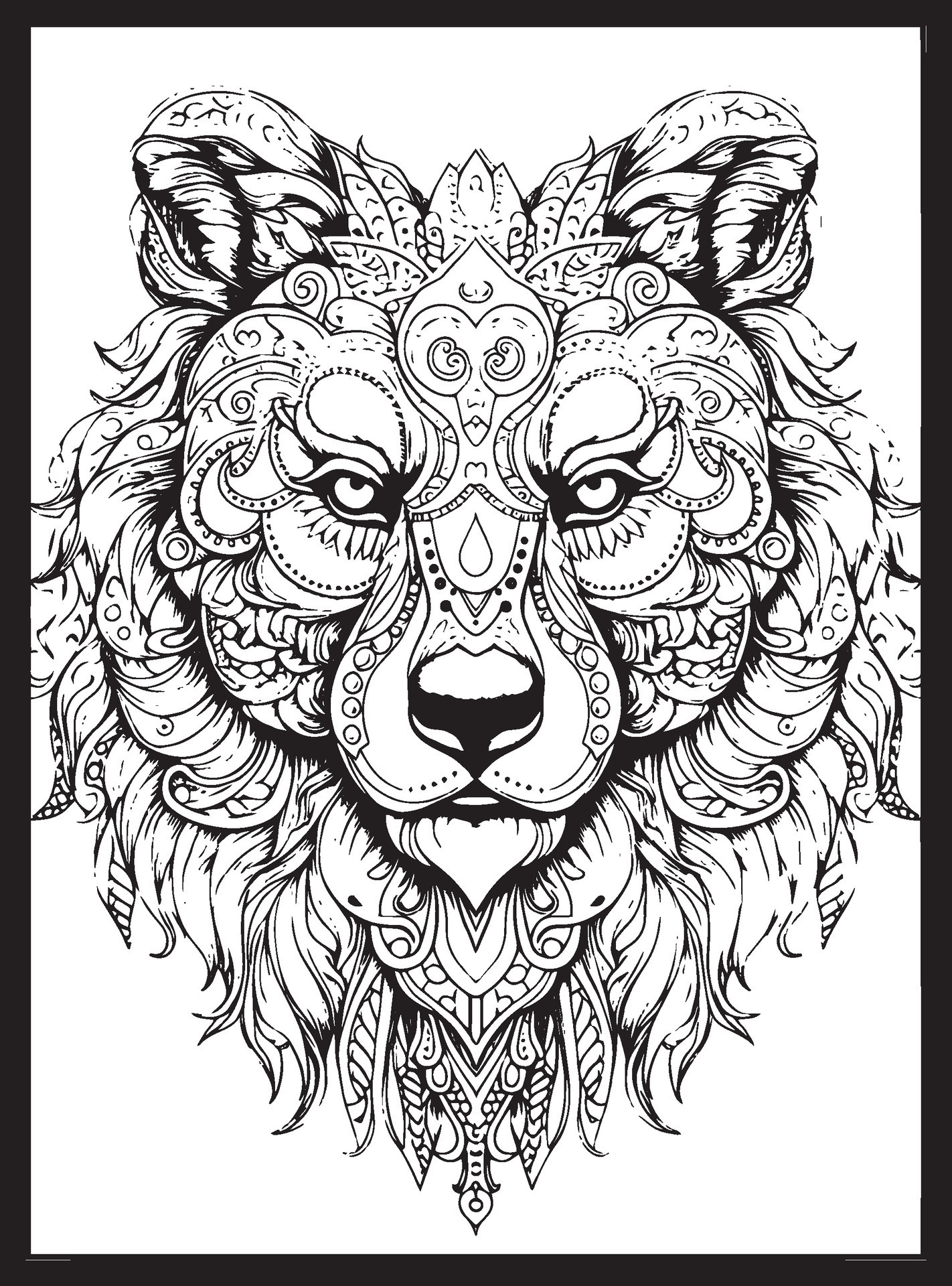 Advanced Coloring Pages Of Animals