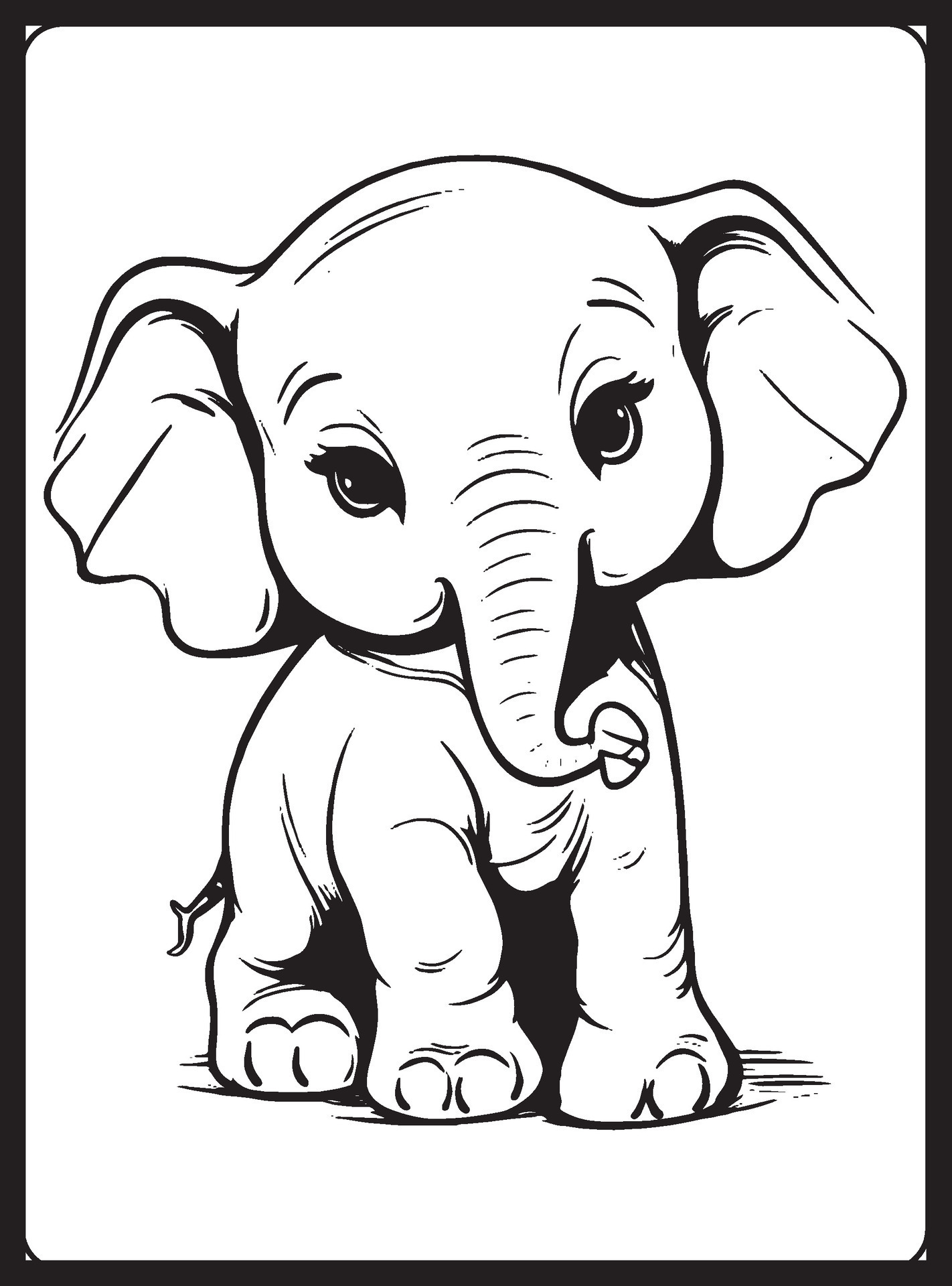 Safari Animals Coloring Pages For Kids 25867581 Vector Art At Vecteezy