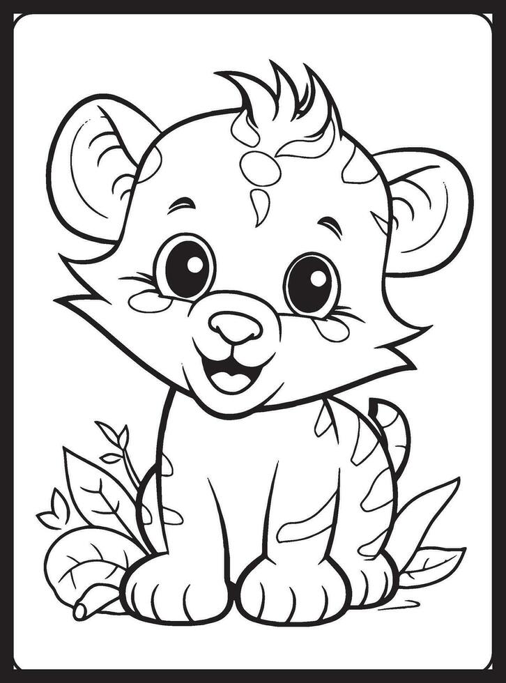 Baby Safari Coloring Pages