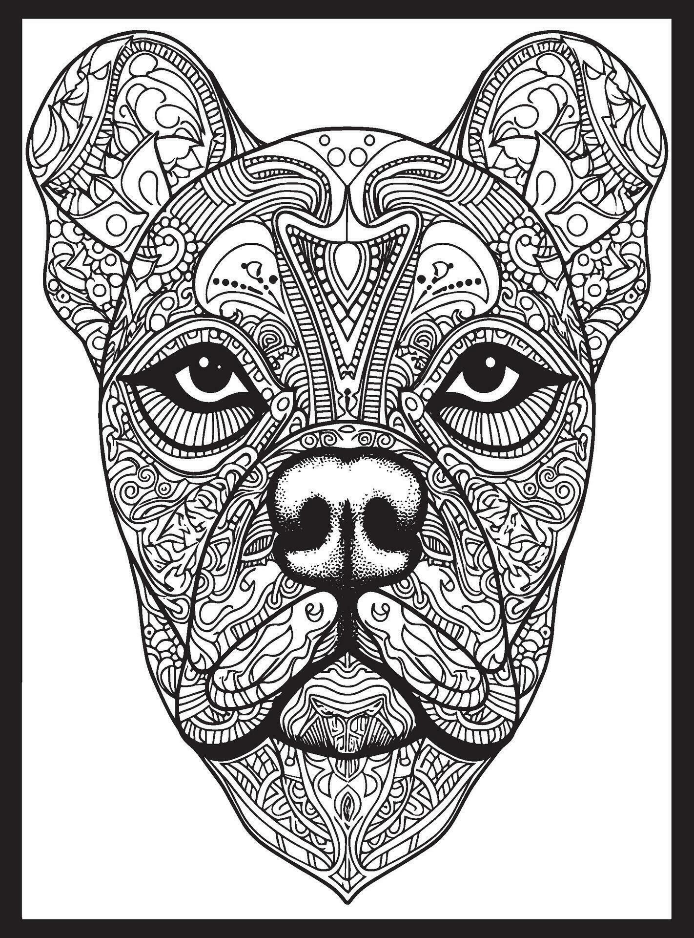 Dog Mandala Coloring Pages 25867836 Vector Art at Vecteezy