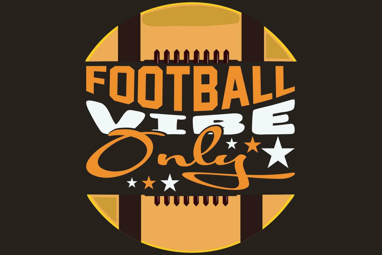 Football vibe only vector