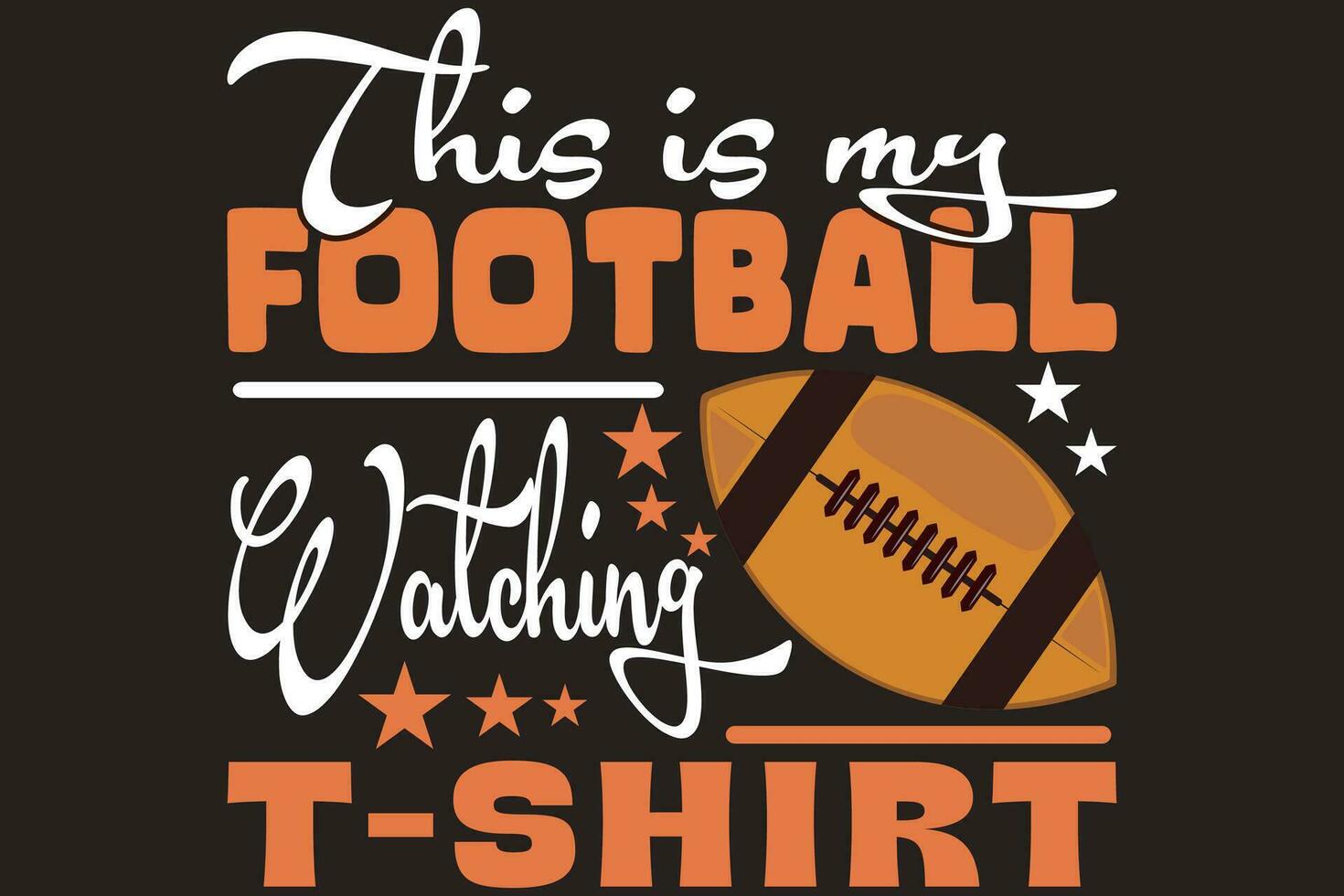 This is my football-watching T-shirt vector