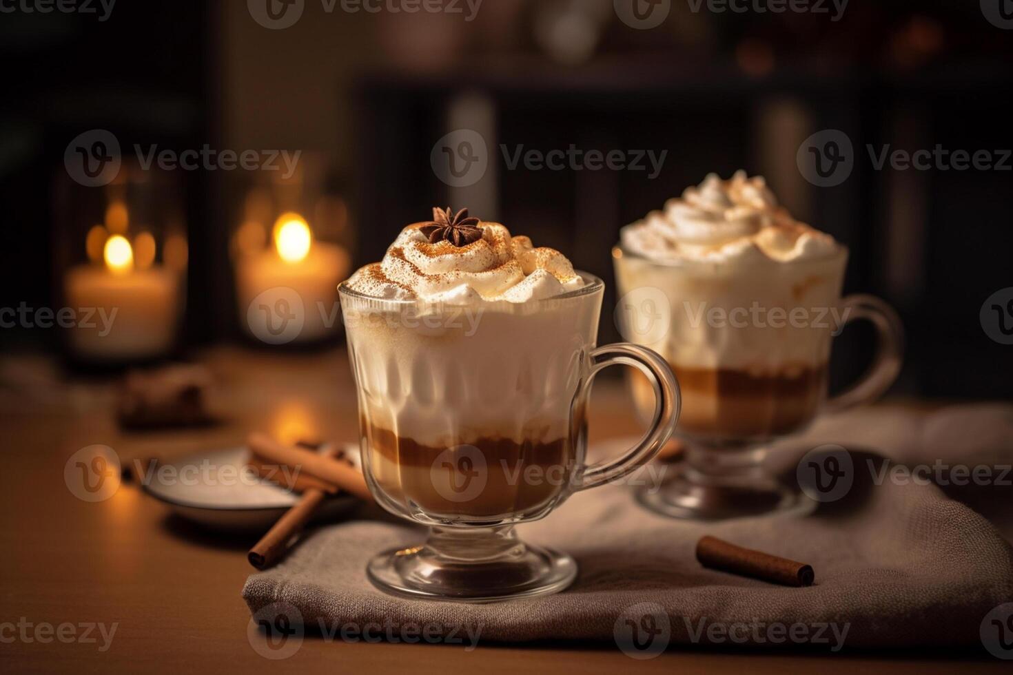 Creamy and Smooth Espresso with Steamed Milk, Midangle Shot, 25868003 Stock Photo at Vecteezy