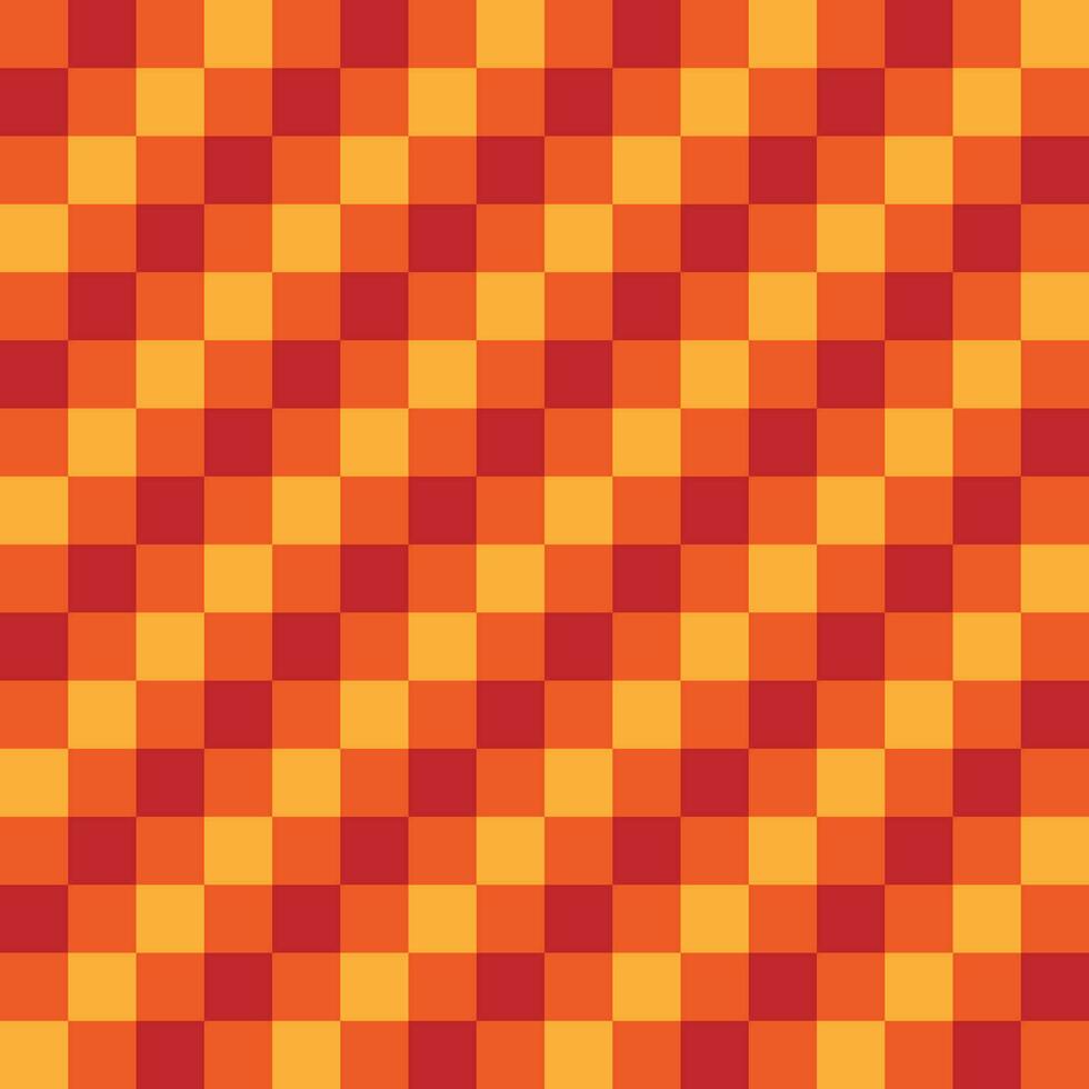 Geometric gingham table cloth seamless pattern. Yellow orange gingham chessboard table cloth Design by background vector illustration fabric boho carpet ikat tribal batik texture gingham pattern.