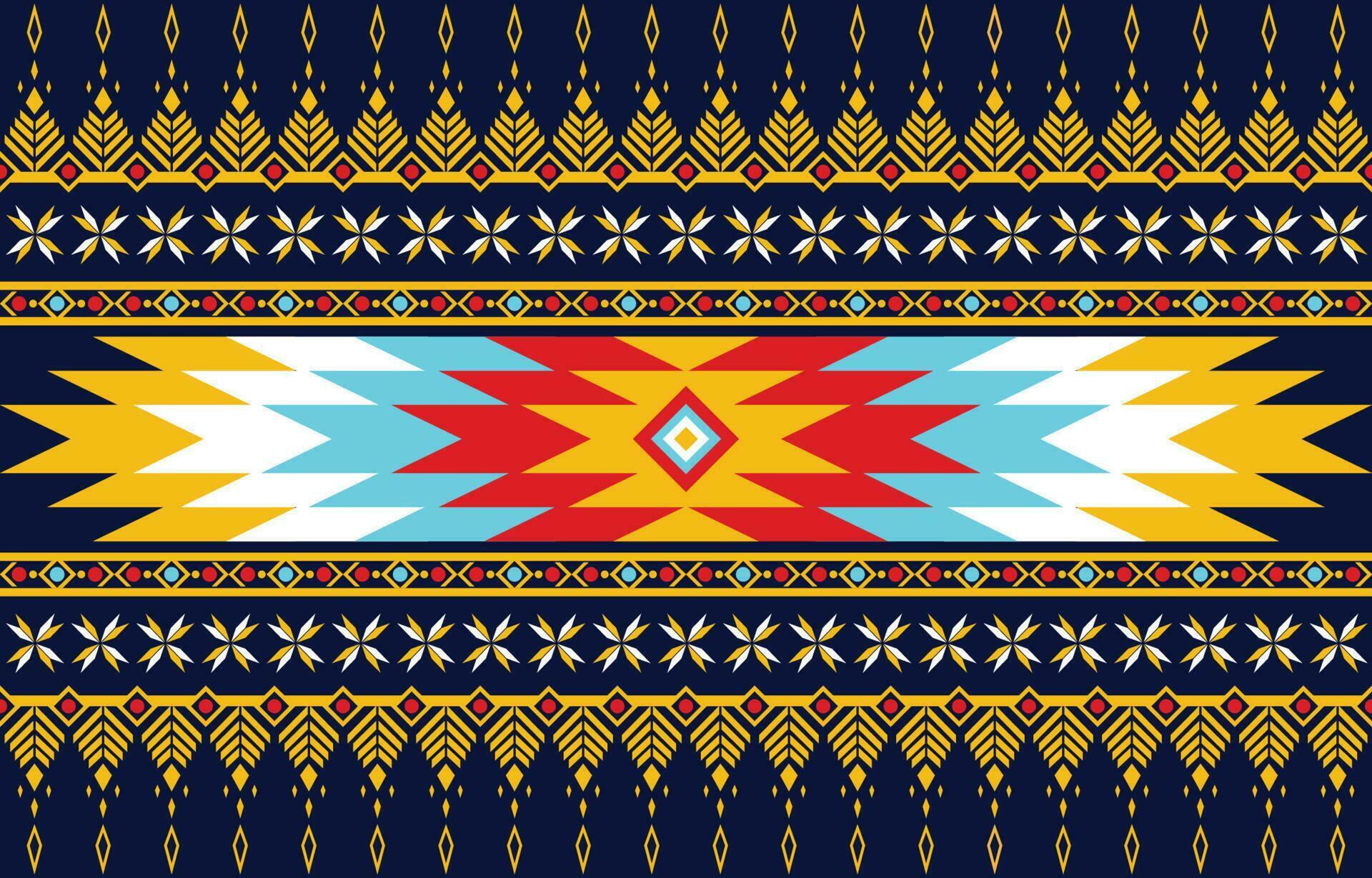 American vector pattern. Colorful seamless geometric pattern. Ethnic