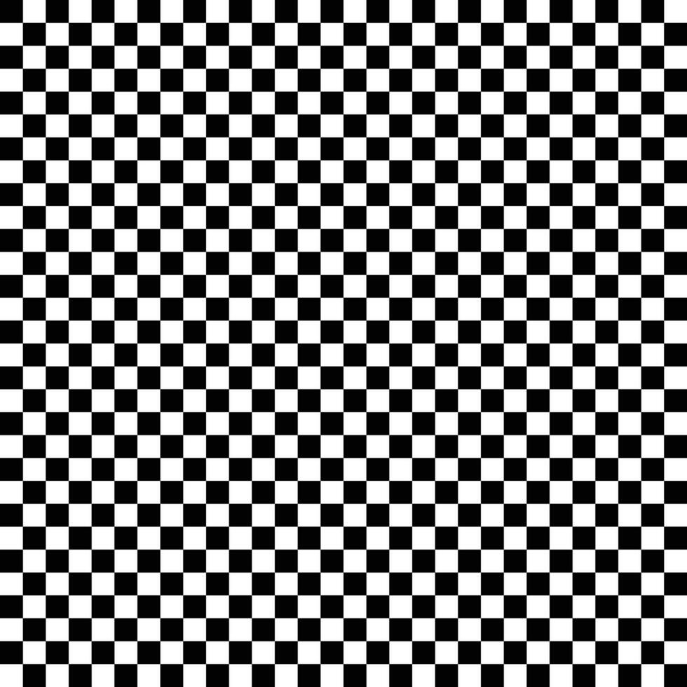 Checker black and white square grid pattern for background vector