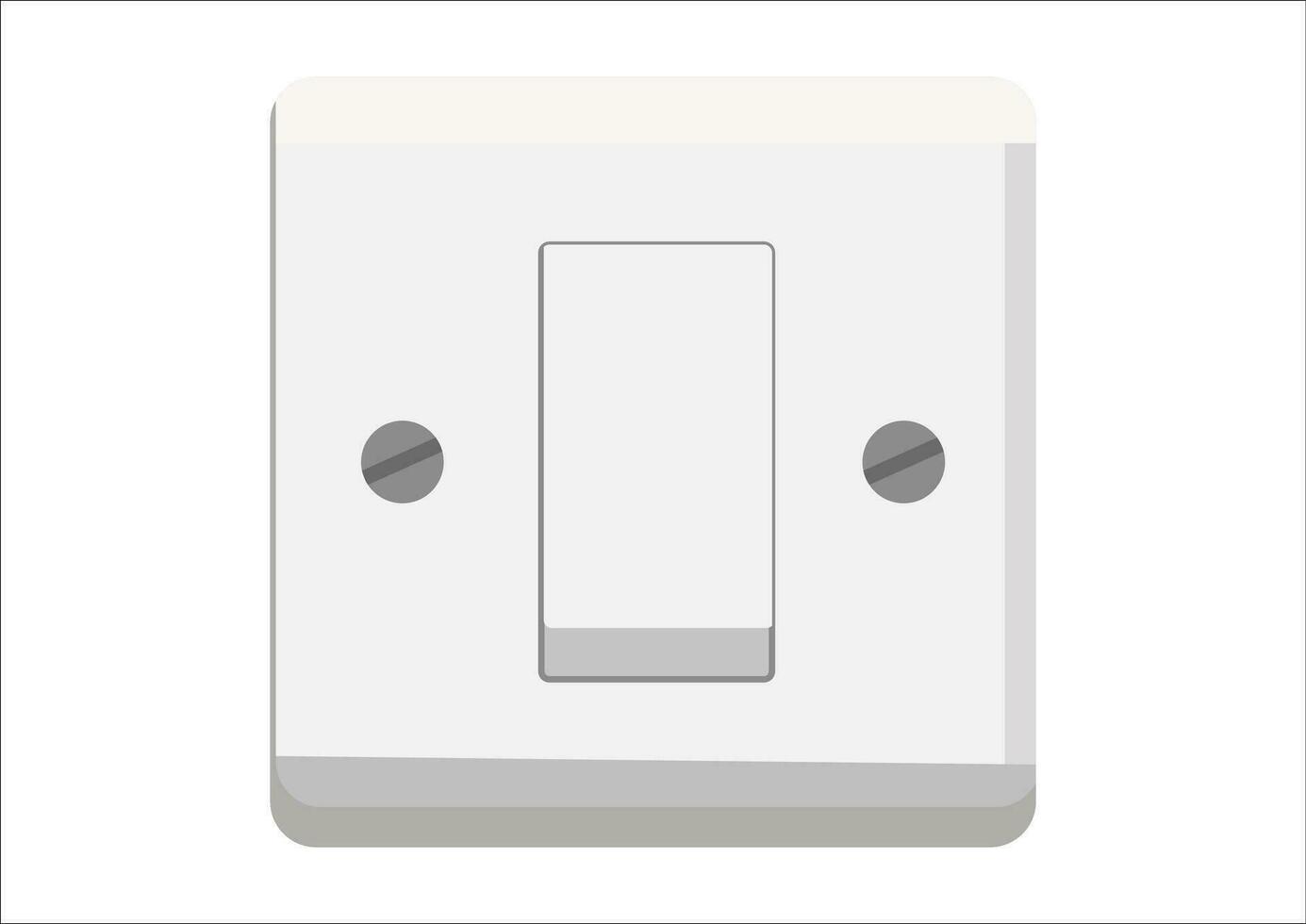 light switch on white background vector