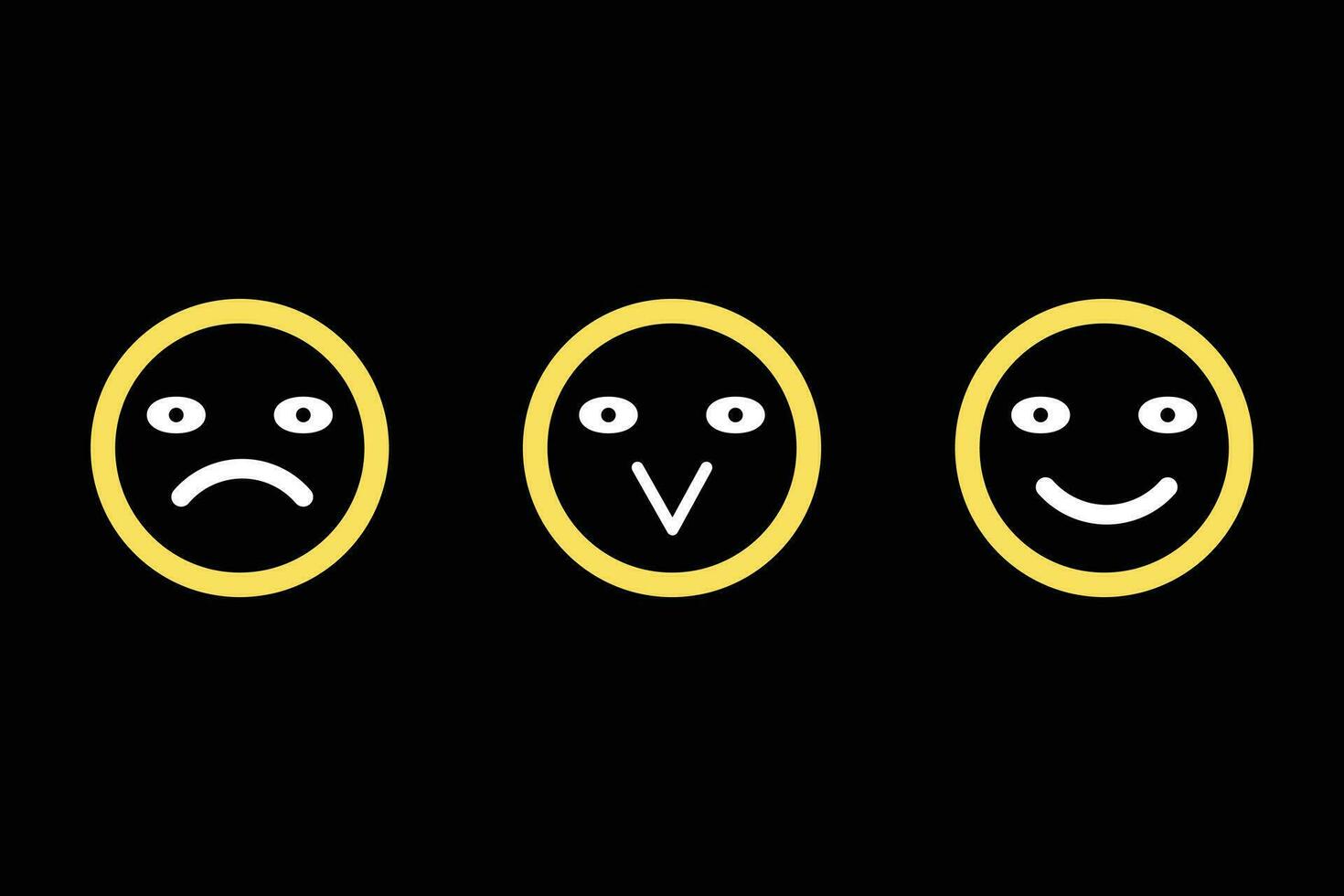 Modern Smiley face vector icon.