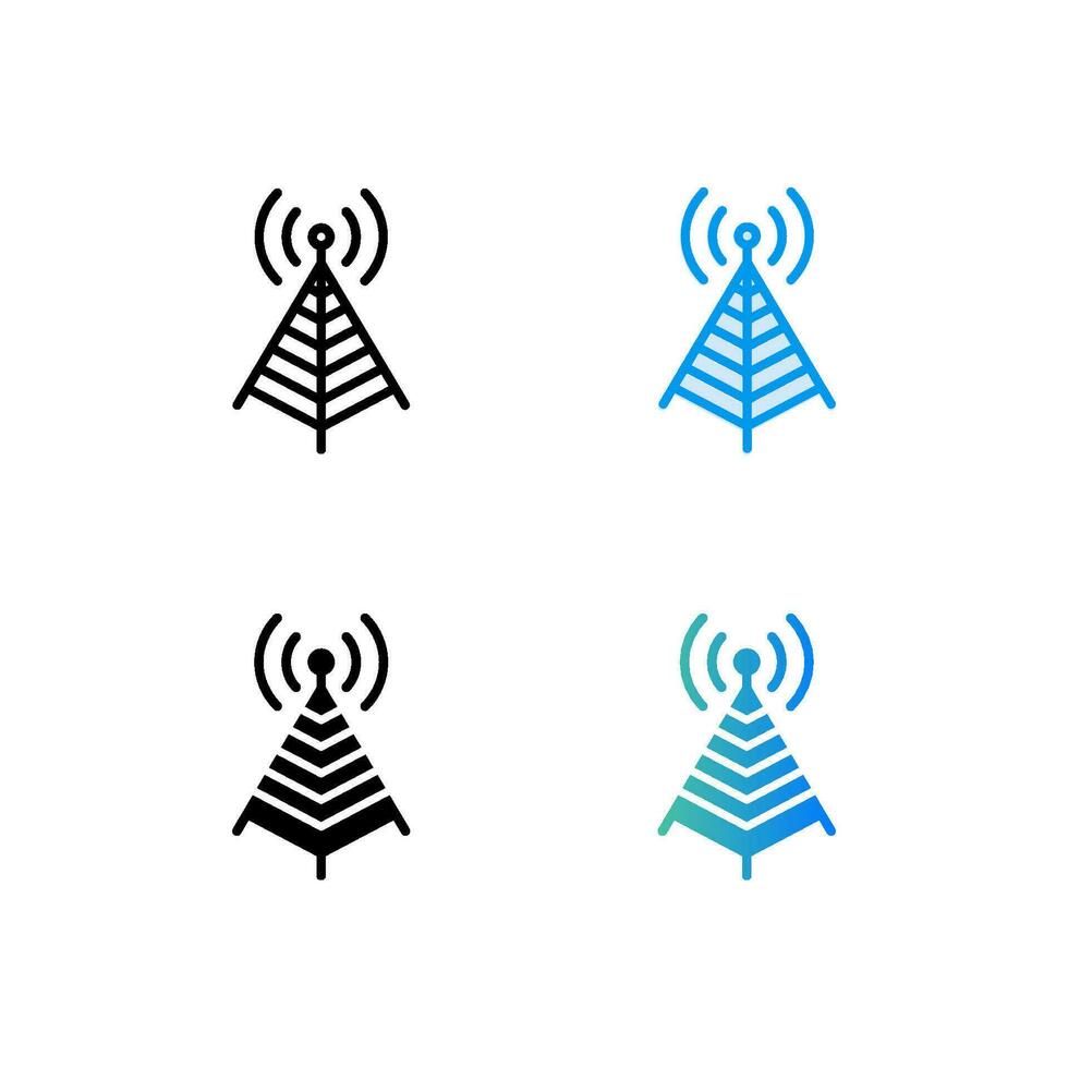 communication tower icon vector