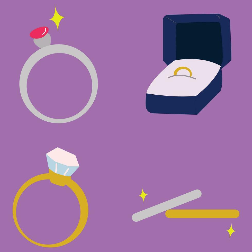 wedding ring, ring, silver day vector