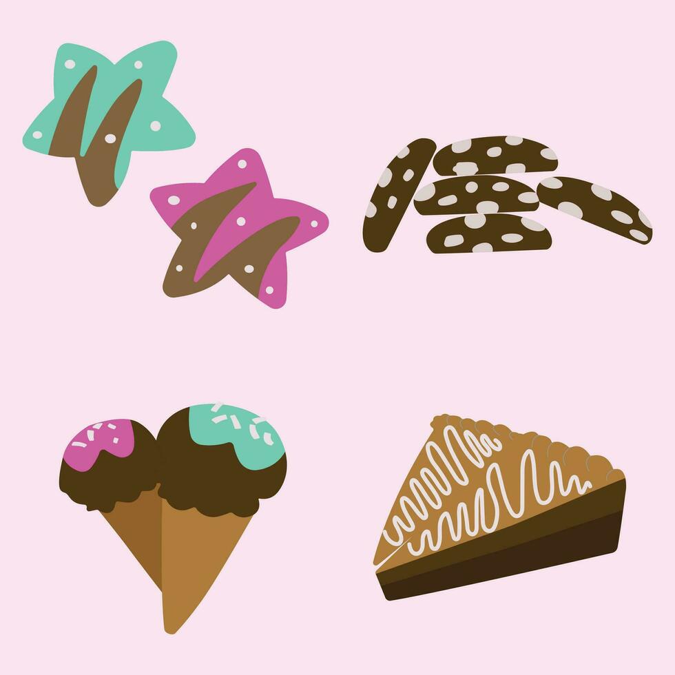 dessert, chocolate, chocolate dessert vector