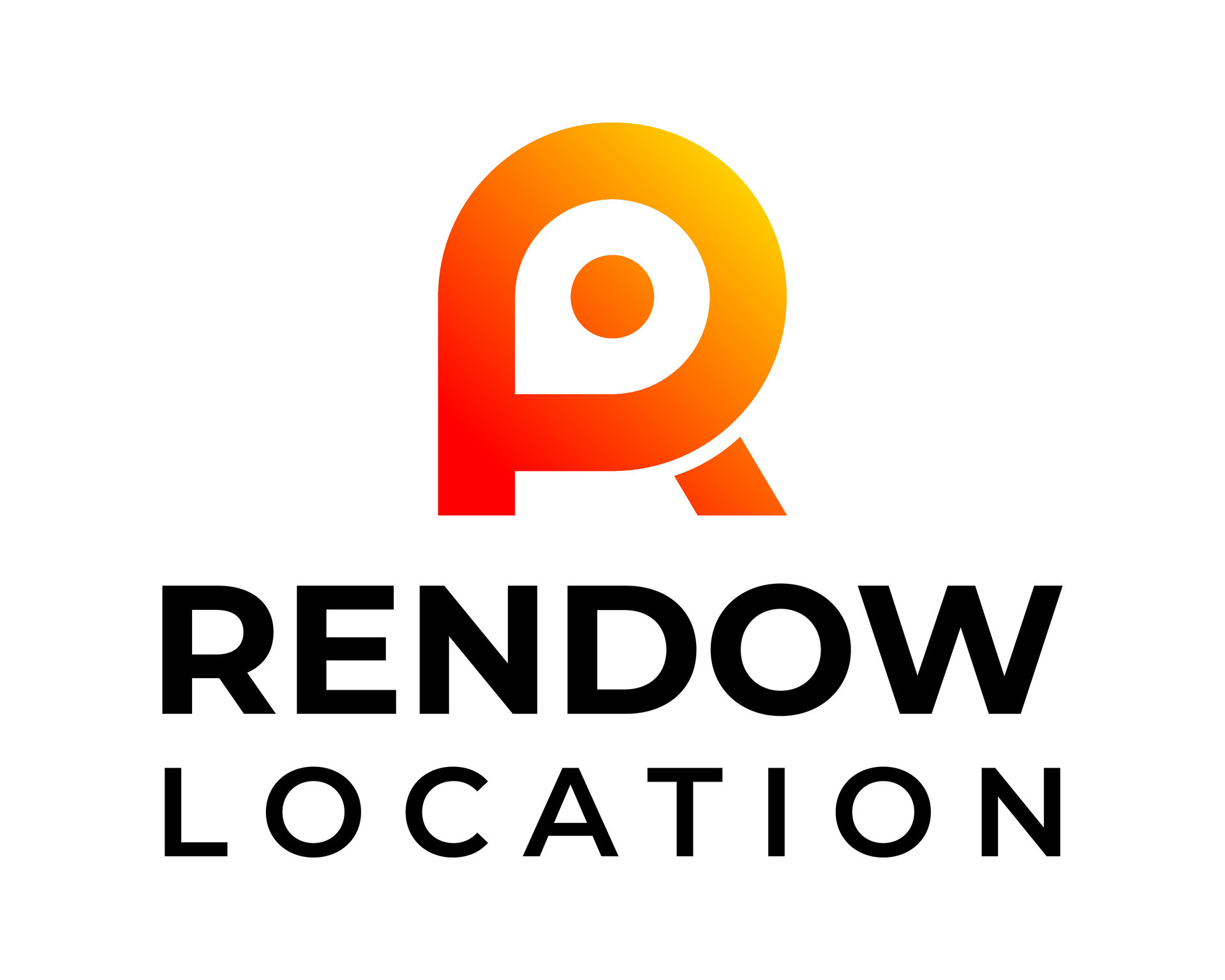 Letter R monogram location pin address logo design. 25868856 Vector Art