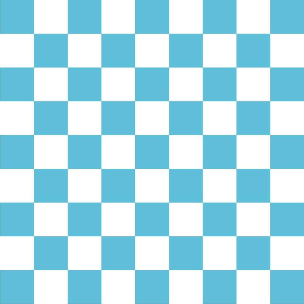 Seamless blue and white square grid pattern for background vector