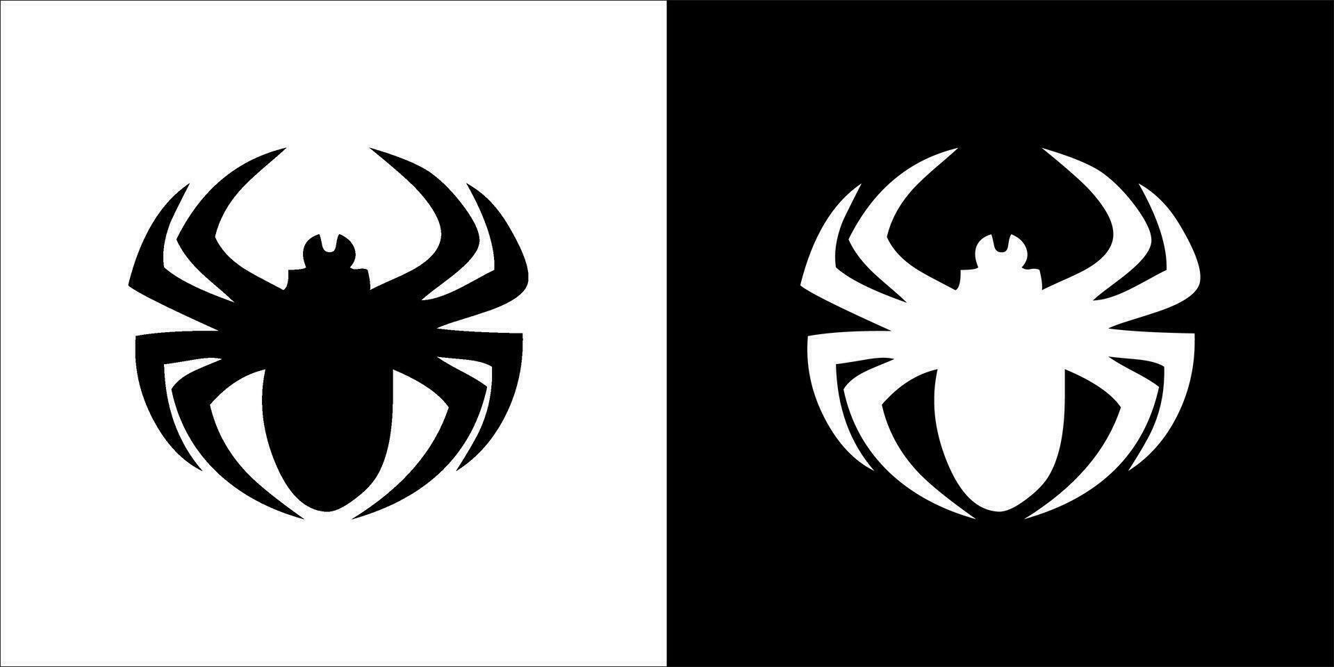 ilustración, vector gráfico de araña icono, en negro y blanco, con transparente antecedentes