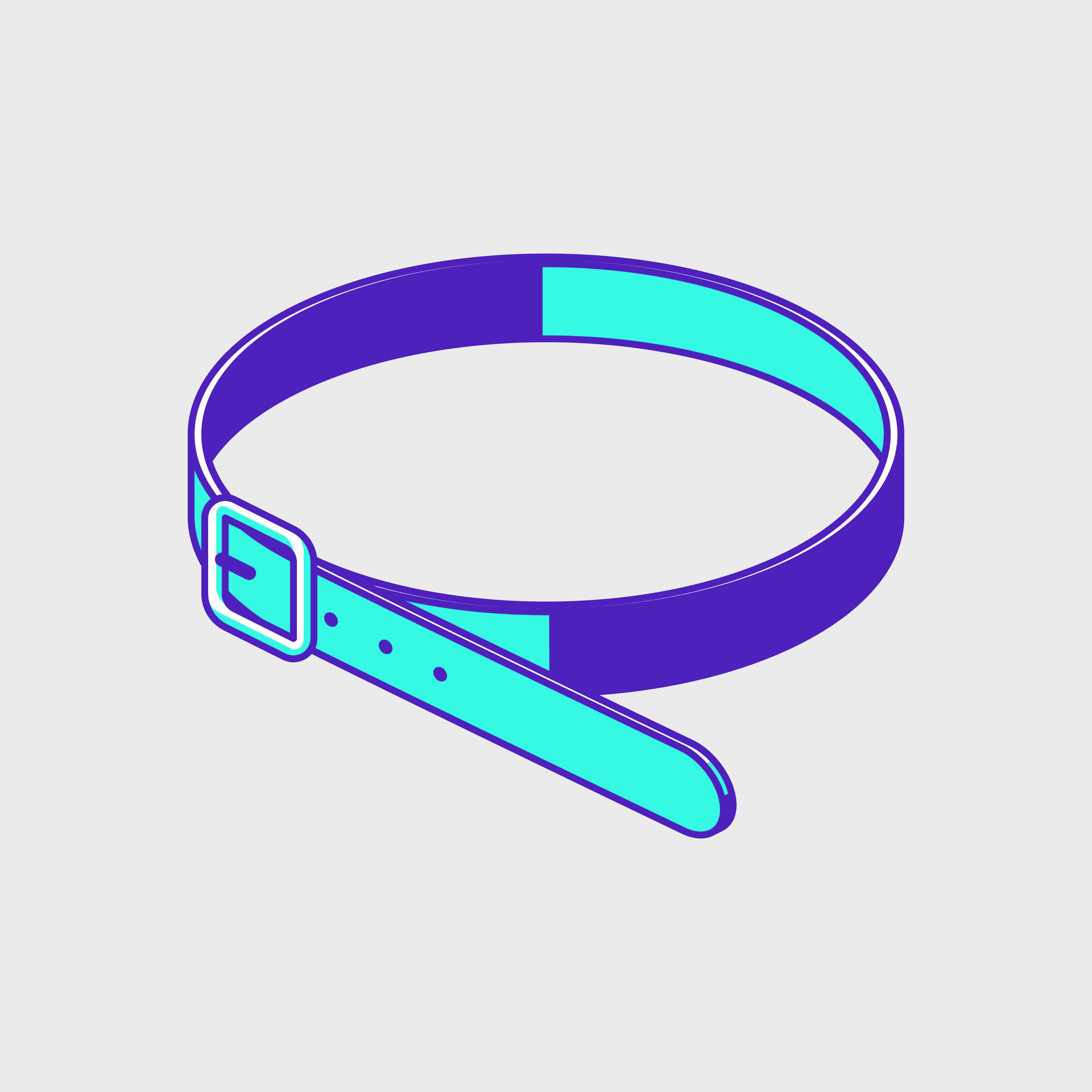 Belt isometric vector illustration 25869313 Vector Art at Vecteezy