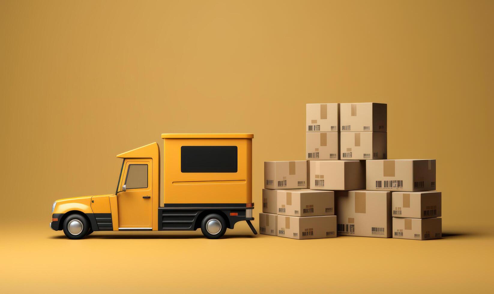 Online Delivery Background, Fast Respond Delivery Concept. photo