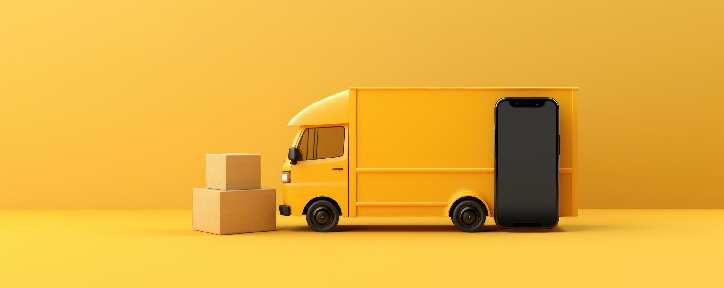 Online Delivery Concept, Fast Respond Delivery By Scooter Motorcycle. photo