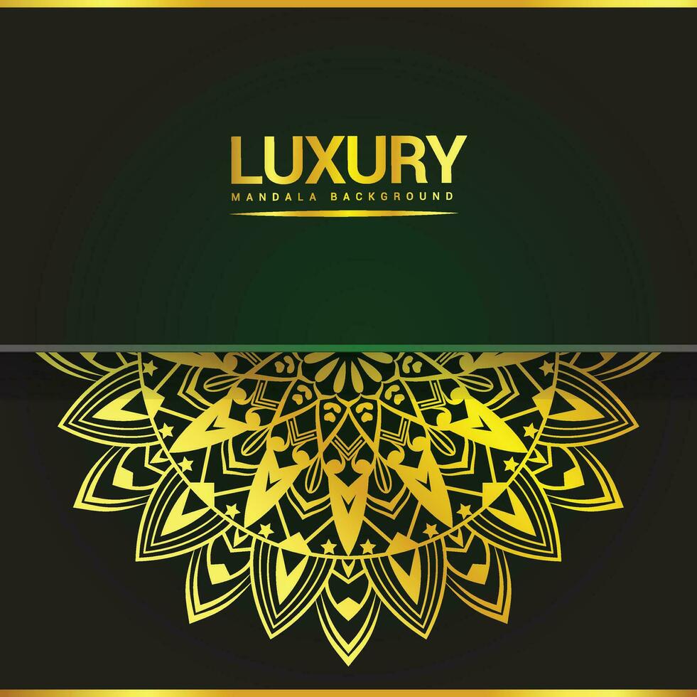 luxury golden mandala decorative pattern and vector file